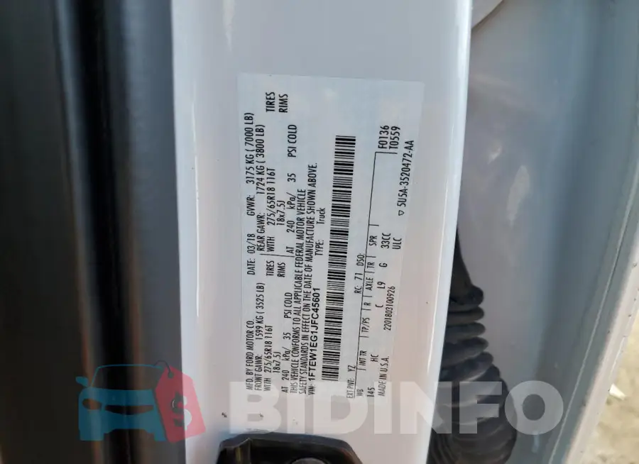 1FTEW1EG1JFC45601 Photo# 13