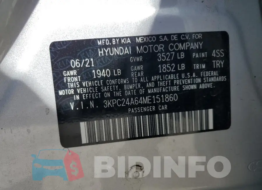 3KPC24A64ME151860 Photo# 12