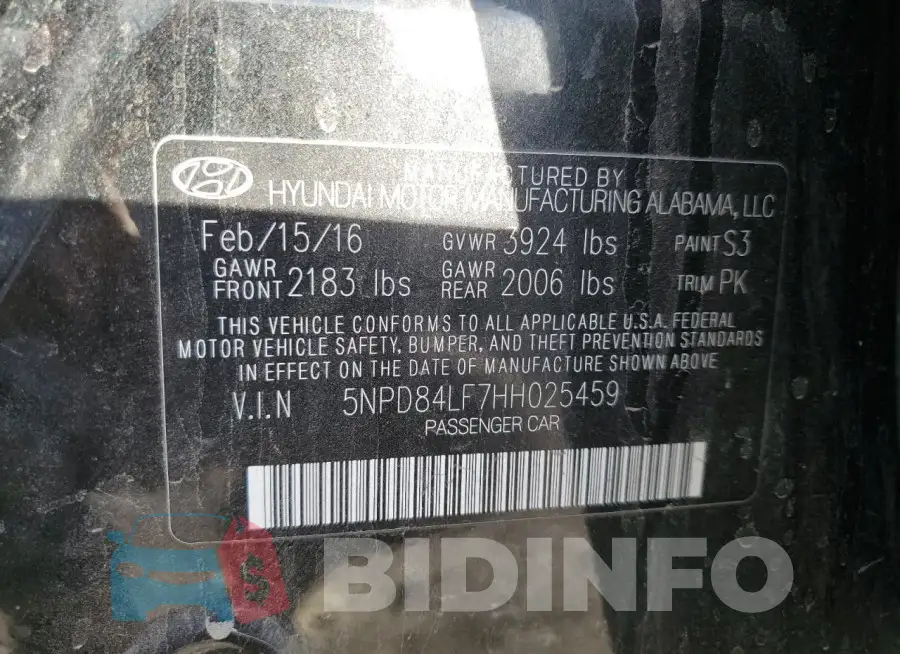 5NPD84LF7HH025459 Photo# 13