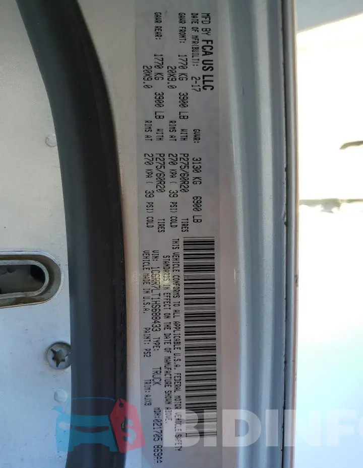 1C6RR7LT1HS688433 Photo# 12