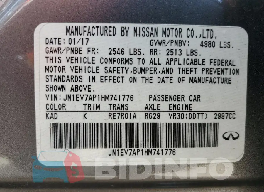 JN1EV7AP1HM741776 Photo# 12
