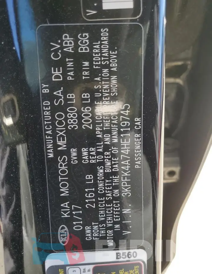 3KPFK4A74HE119745 Photo# 12