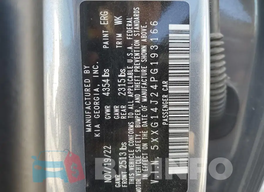 5XXG14J24PG193166 Photo# 12