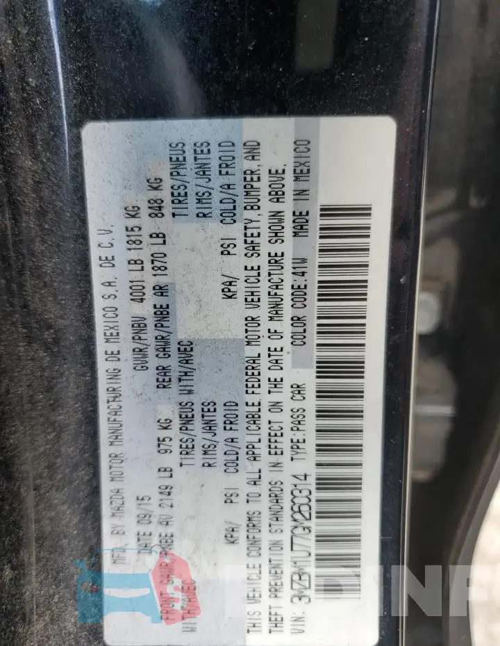 3MZBM1U77GM260314 Photo# 12