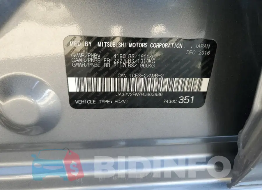 JA32V2FW7HU603886 Photo# 12