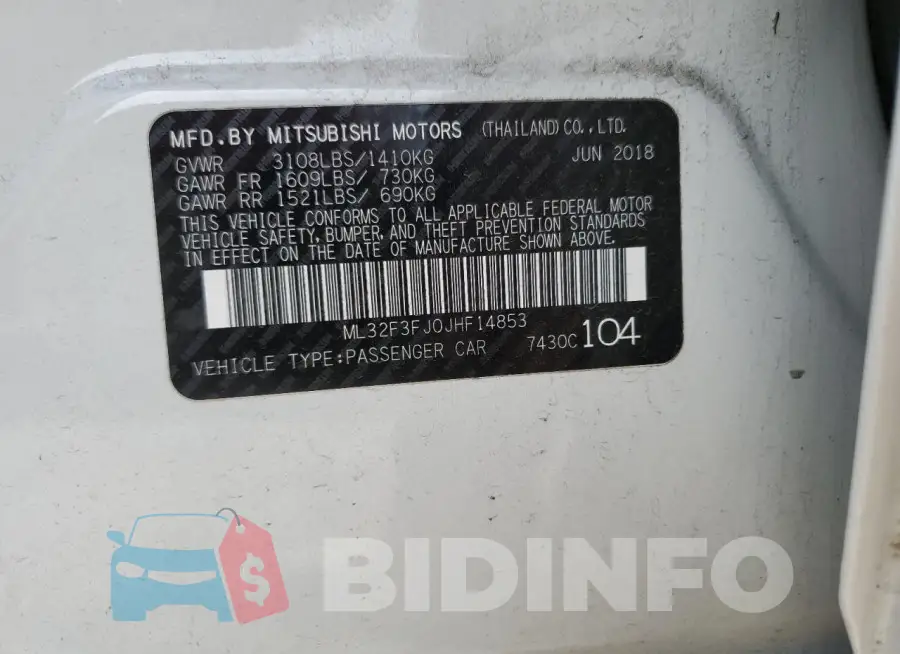 ML32F3FJ0JHF14853 Photo# 12