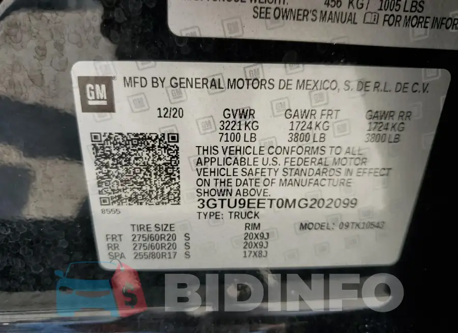 3GTU9EET0MG202099 Photo# 12