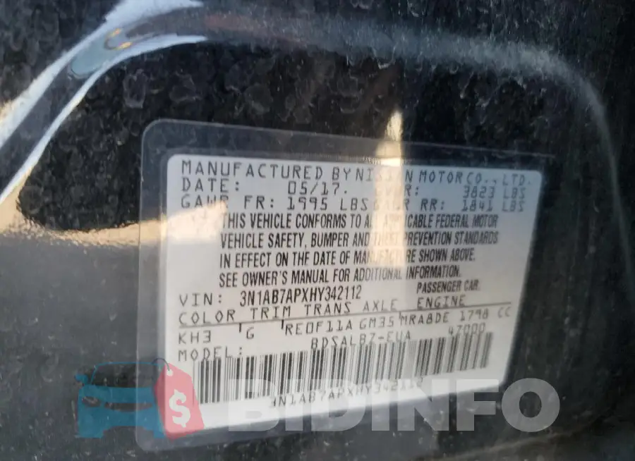 3N1AB7APXHY342112 Photo# 12