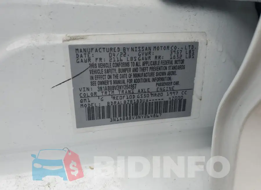 3N1AB8BV3NY264867 Photo# 12