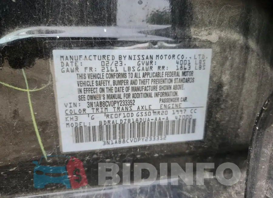 3N1AB8CV0PY233352 Photo# 12