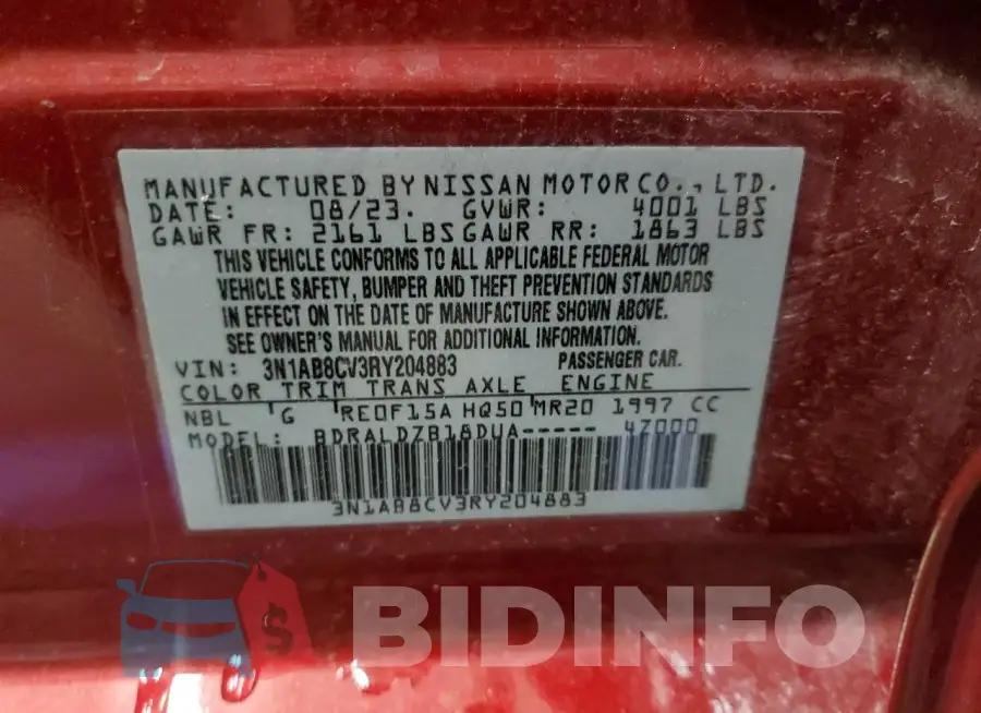 3N1AB8CV3RY204883 Photo# 13