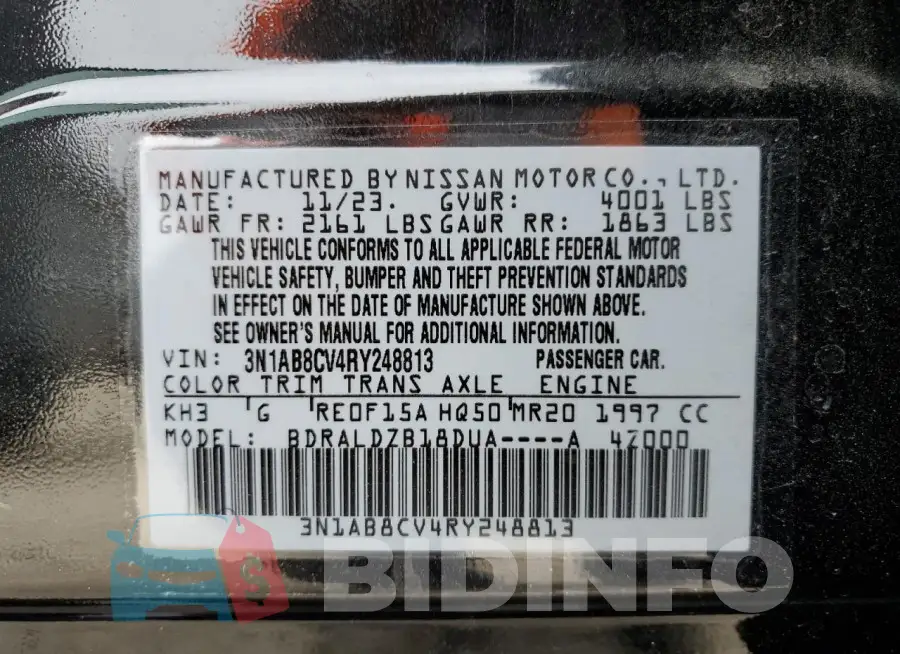 3N1AB8CV4RY248813 Photo# 12