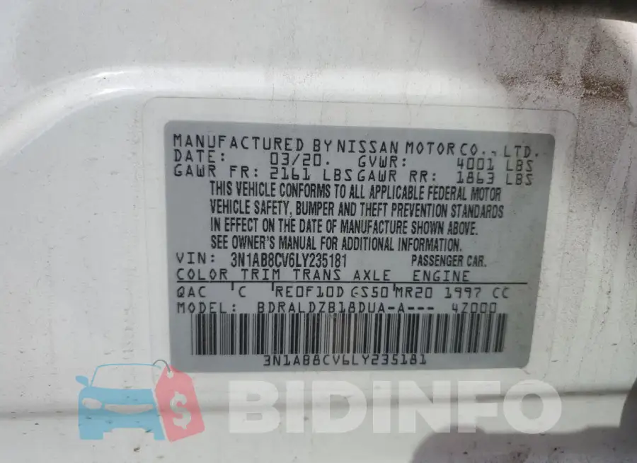 3N1AB8CV6LY235181 Photo# 12