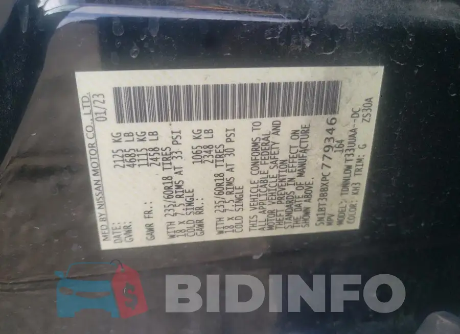 5N1BT3BBXPC779346 Photo# 12