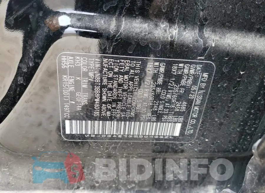 JN8BT3BB8PW480185 Photo# 13
