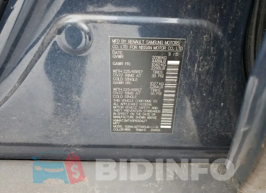 KNMAT2MTXGP630427 Photo# 13