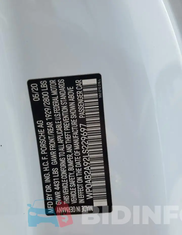 WP0AB2A92LS229697 Photo# 12