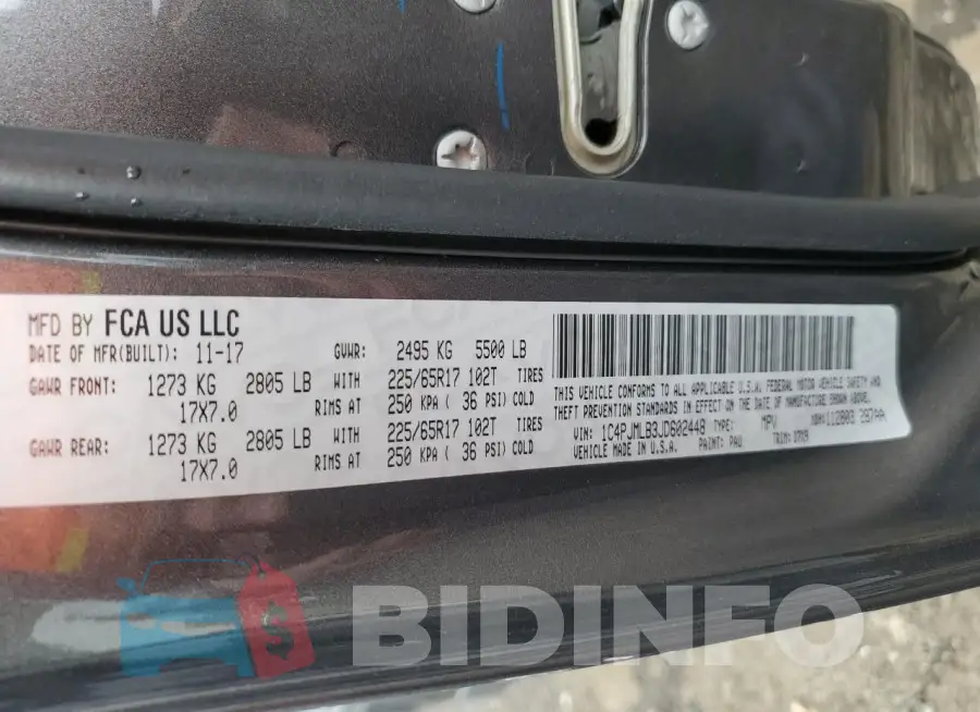 1C4PJMLB3JD602448 Photo# 12