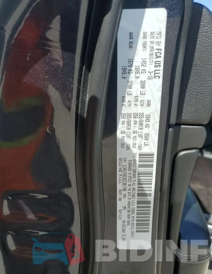 1C4RJFBG3GC381708 Photo# 14