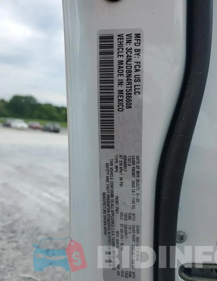 3C4NJDBN4RT586608 Photo# 13
