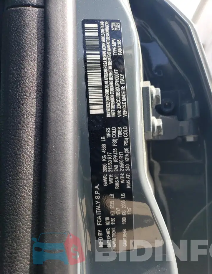 ZACCJBBBXJPH09017 Photo# 13
