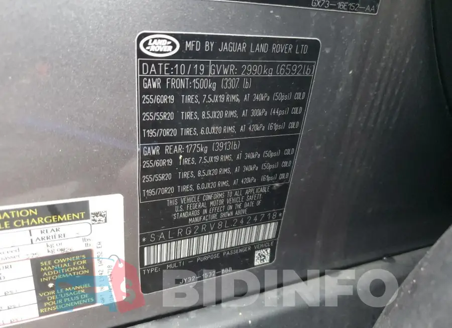 SALRG2RV8L2424718 Photo# 13