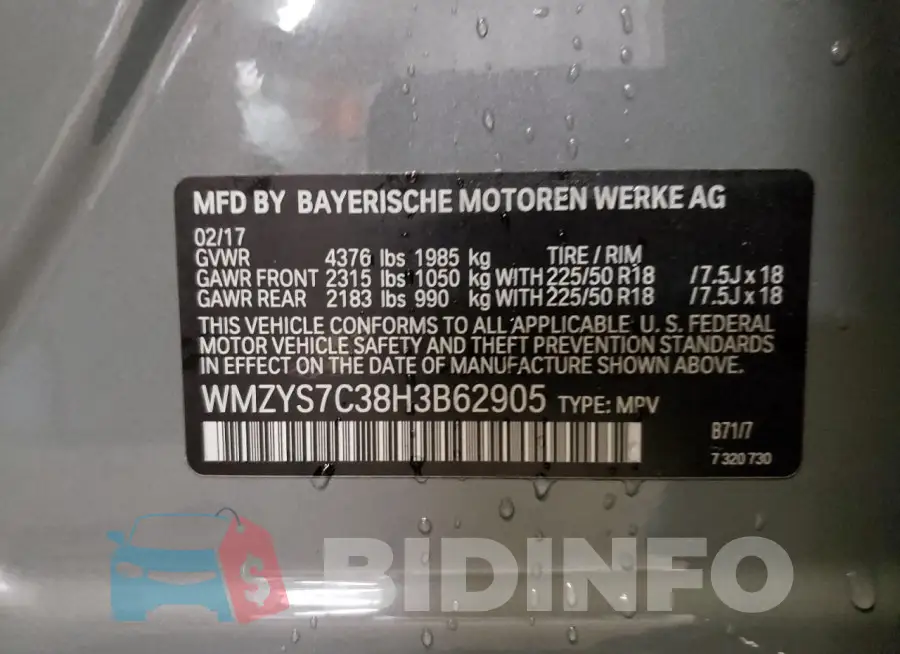 WMZYS7C38H3B62905 Photo# 13