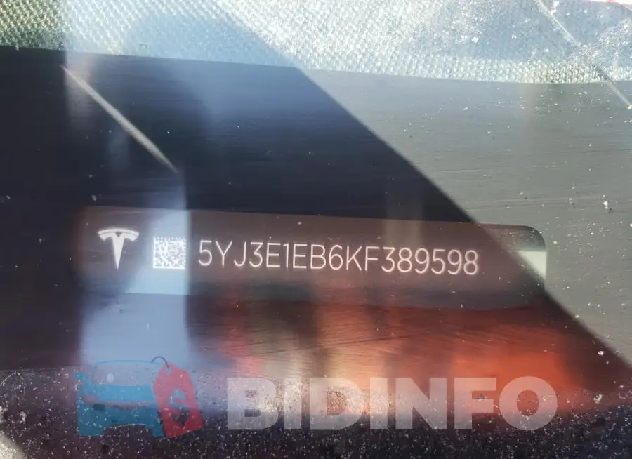 5YJ3E1EB6KF389598 Photo# 12