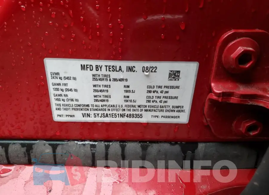 5YJSA1E51NF489355 Photo# 12