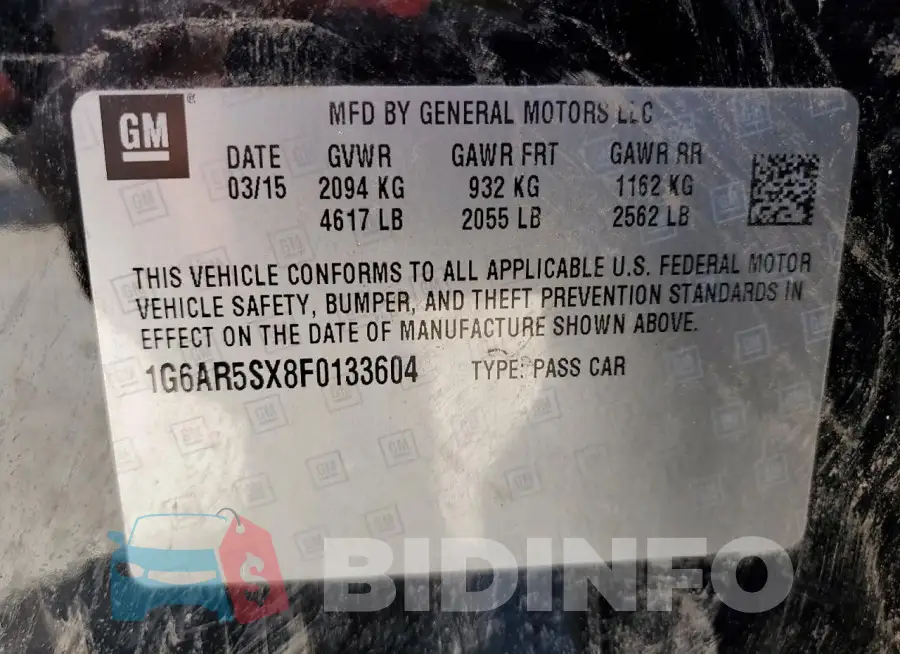 1G6AR5SX8F0133604 Photo# 12