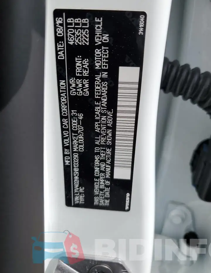 LYV402HK5HB133290 Photo# 12
