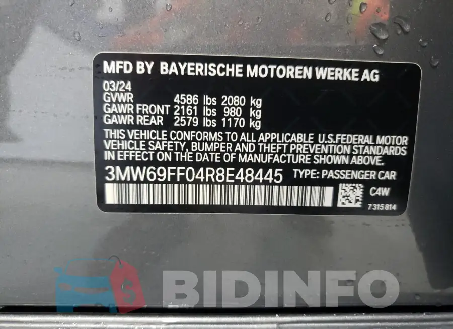 3MW69FF04R8E48445 Photo# 12