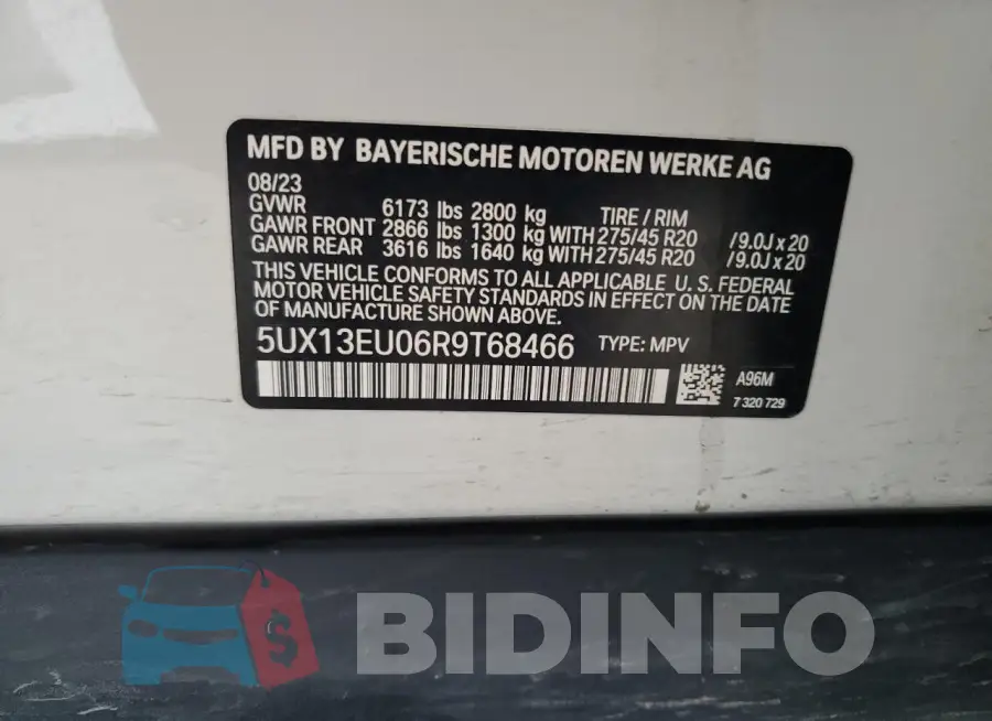5UX13EU06R9T68466 Photo# 13
