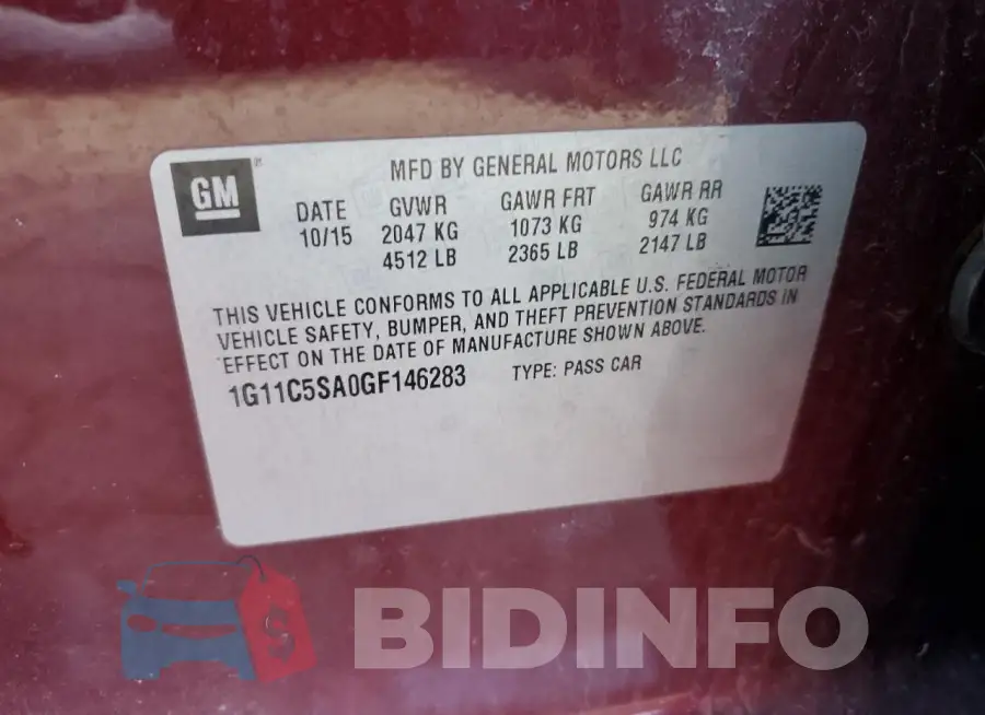 1G11C5SA0GF146283 Photo# 13
