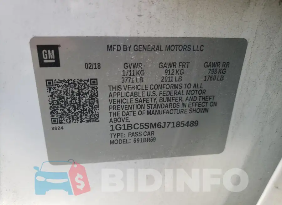 1G1BC5SM6J7185489 Photo# 12