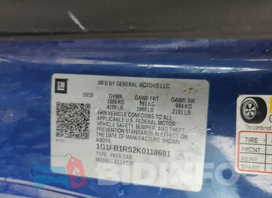 1G1FB1RS2K0118691 Photo# 12