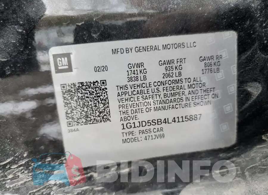 1G1JD5SB4L4115887 Photo# 13