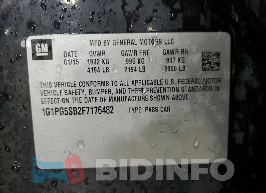 1G1PG5SB2F7176482 Photo# 12