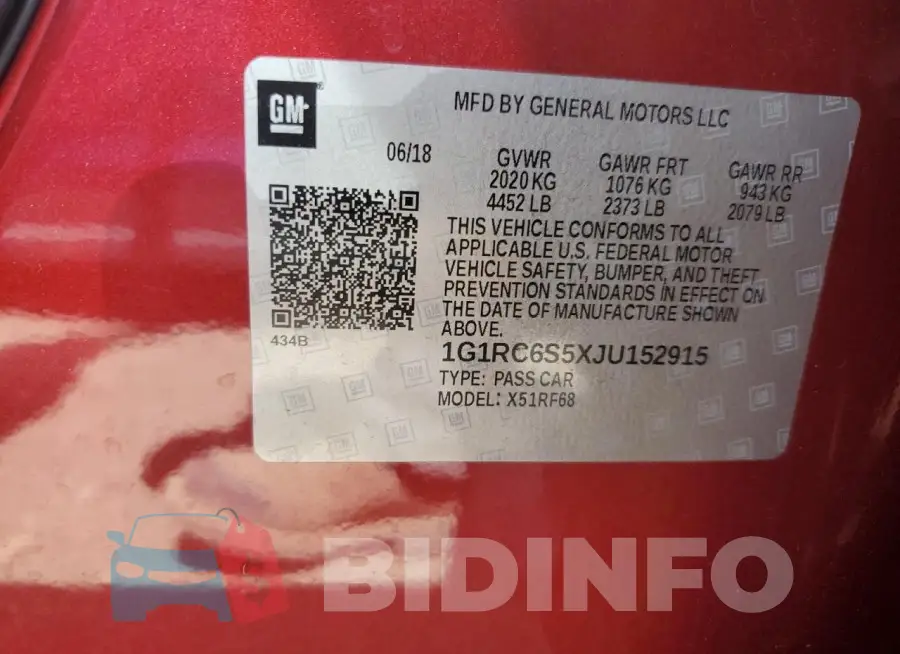 1G1RC6S5XJU152915 Photo# 13