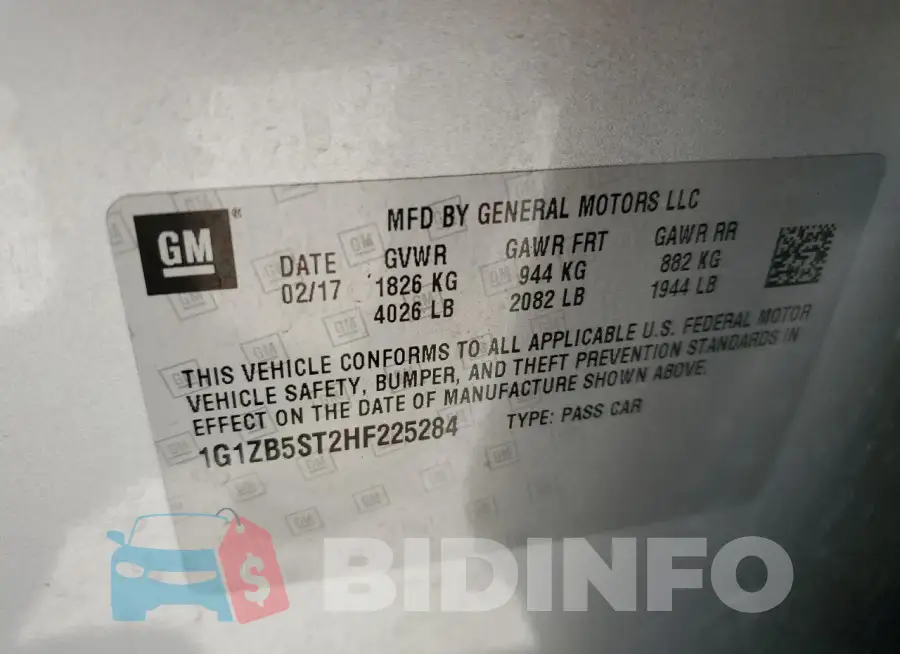 1G1ZB5ST2HF225284 Photo# 12