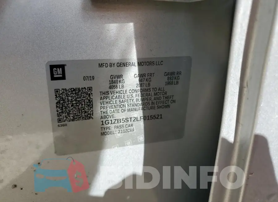 1G1ZB5ST2LF015521 Photo# 13