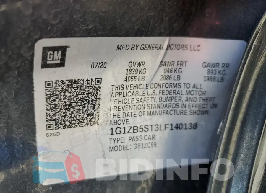 1G1ZB5ST3LF140138 Photo# 12