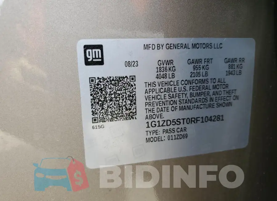 1G1ZD5ST0RF104281 Photo# 12
