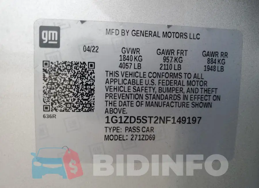 1G1ZD5ST2NF149197 Photo# 12