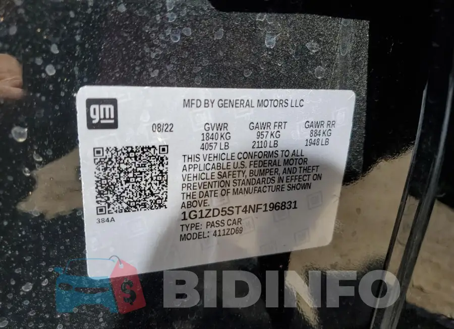 1G1ZD5ST4NF196831 Photo# 12