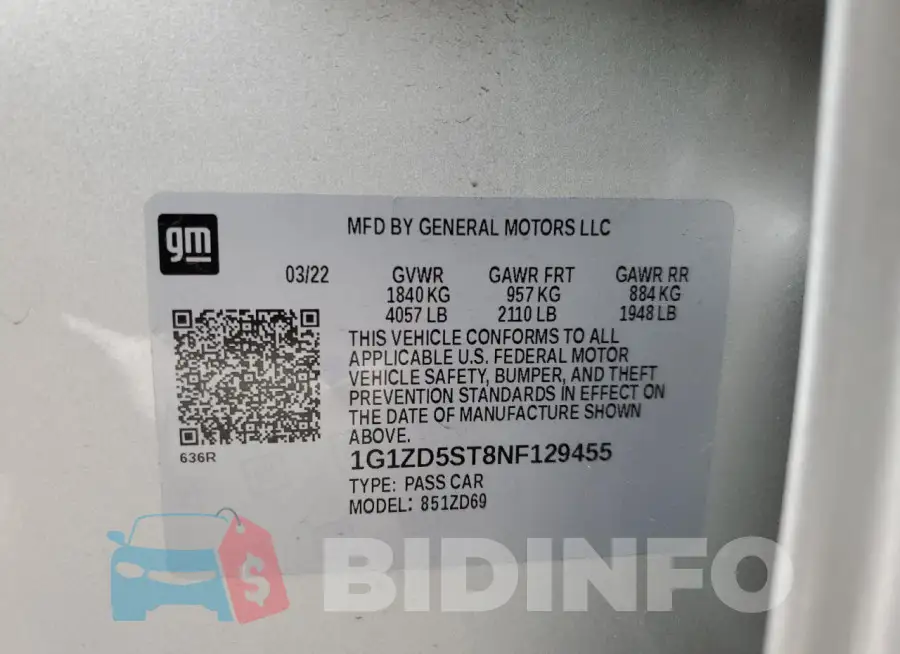 1G1ZD5ST8NF129455 Photo# 12