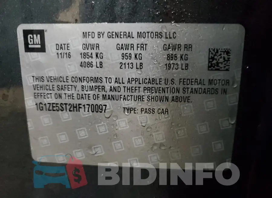 1G1ZE5ST2HF170097 Photo# 12
