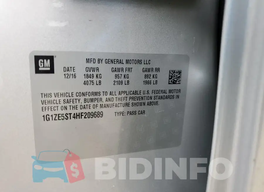 1G1ZE5ST4HF209689 Photo# 12