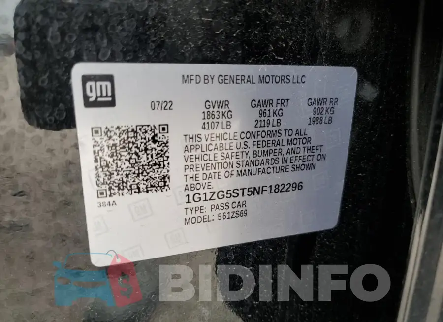 1G1ZG5ST5NF182296 Photo# 13