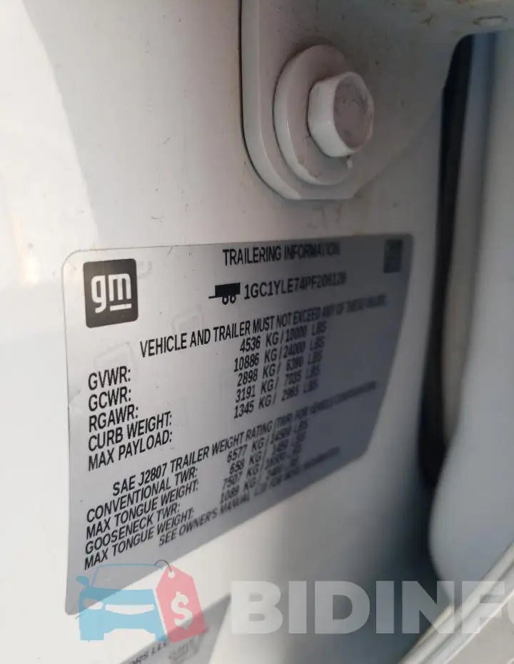 1GC1YLE74PF206126 Photo# 12